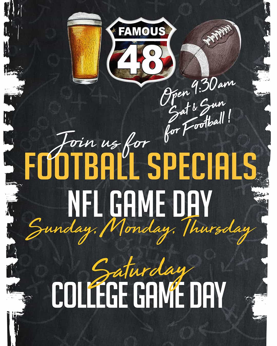 Football Drink Specials