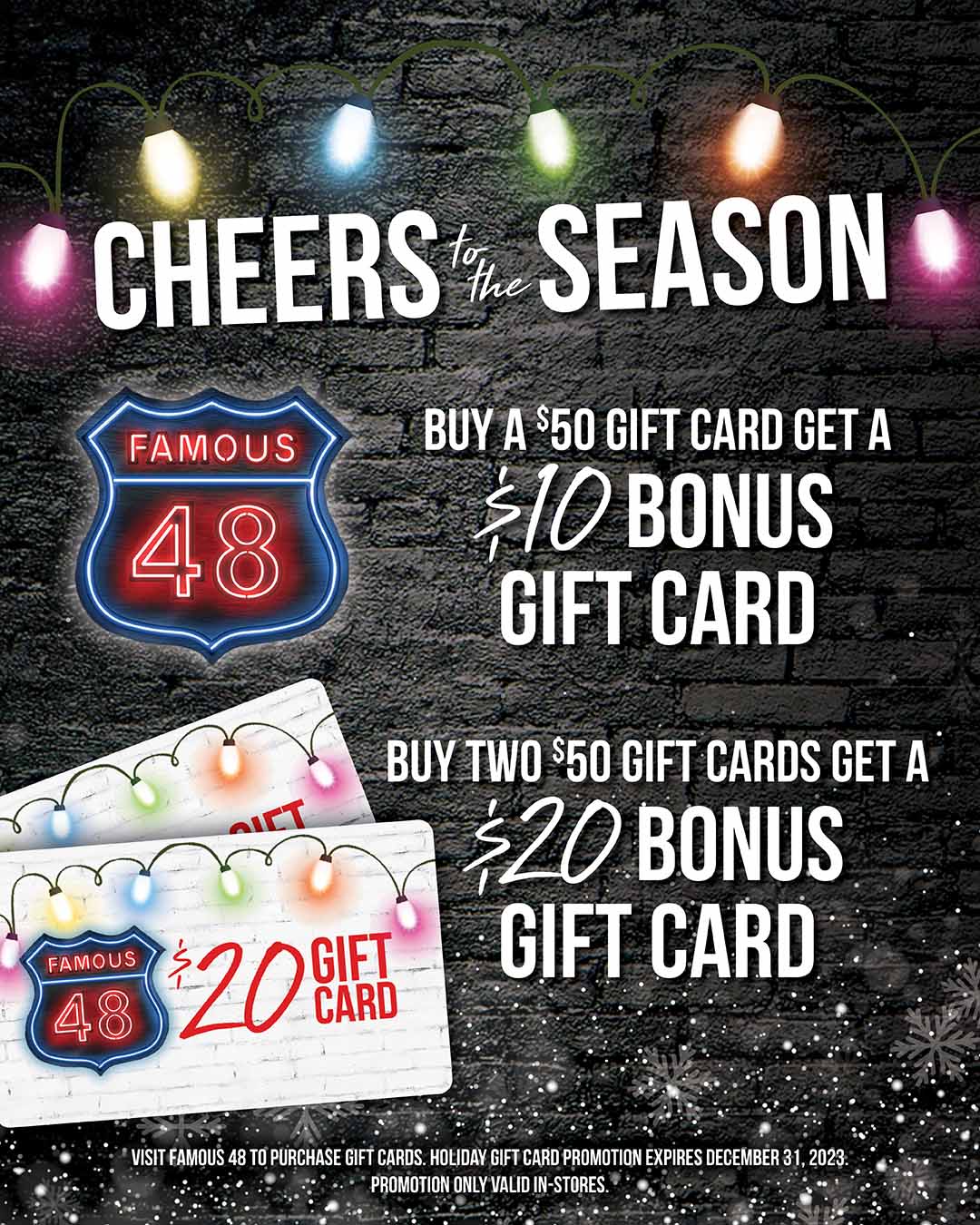 Scottsdale Holiday Gift Card Promotion